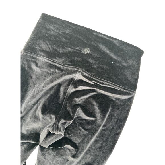 Lululemon‎ Wunder Lounge High-Rise Leggings Velvet Women's Size 4 Black - Picture 5 of 8